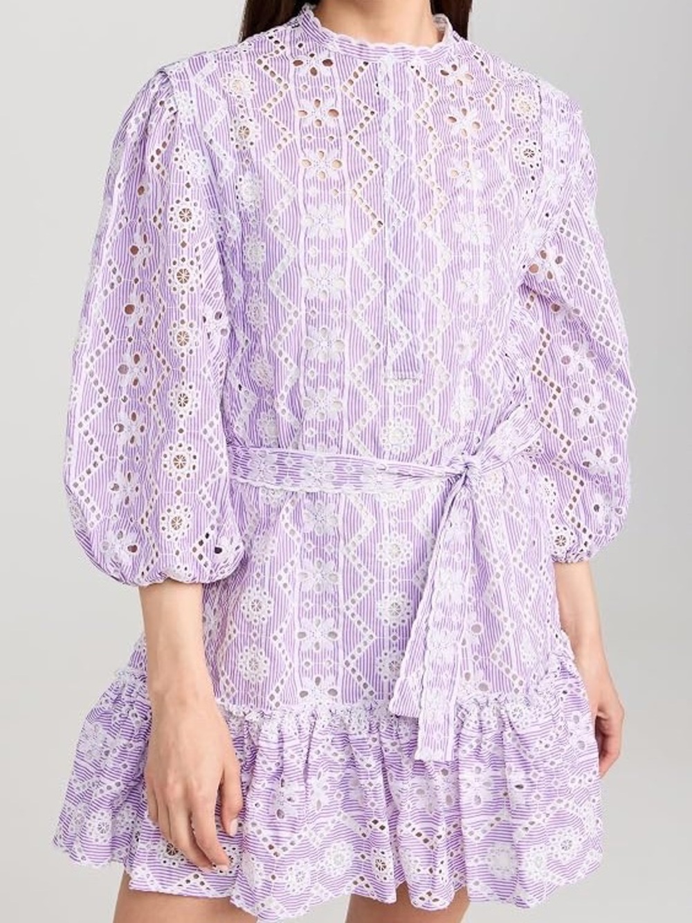 O.P.T. Stratford Eyelet Lace Dress in Purple Women’s Size X-Small